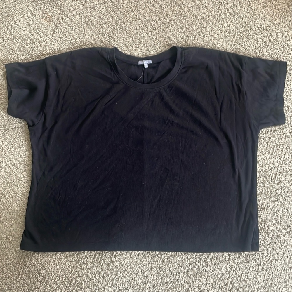 NWT PJ Harlow, Ricky ribbed tshirt, size S